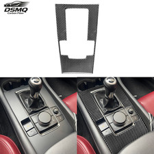 Soft Real Carbon Fiber Console Gear Shift Panel Cover For Mazda 3 Axela 2019-26 picture