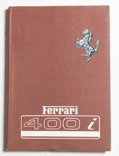 Original Ferrari 400i Owner's Manual w/ wiring diagram 1982 250/82 picture