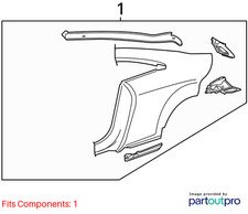 2013 Audi TT RS Quattro Uniside Panel 8J8809604F picture