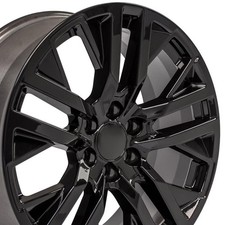 Single(1) OE Wheels CV38 22x9 Gloss Black Rim 6x139.7 28ET picture