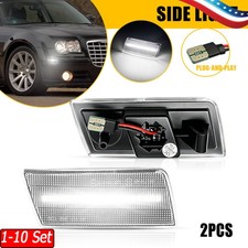 1-10x DOT Certified Clear LED Side Marker Lamp Fit Chrysler 300 05 06 07 08-10 picture