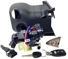 2011-16 Hyundai Elantra Ignition Switch Door Lock Cylinder & Shroud Manual Trans picture
