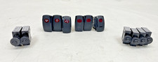 CARLING ILLUMINATED ROCKER SWITCH / PUSH TO RESET BREAKER SET (12) MARINE BOAT picture