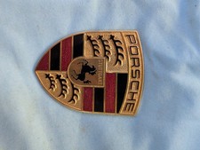 Genuine Vintage Porsche Stuttgart Bonnet Emblem picture