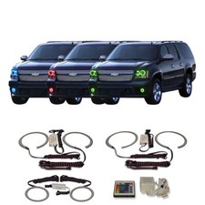 RGB Multi Color IR Headlight & Fog Light Halo kit for Chevrolet Tahoe 07-13 picture