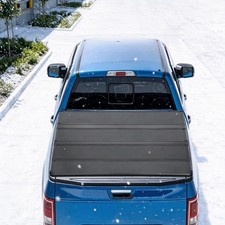5.5Ft Hard Truck Bed Covers Four-fold Truck Bed Covers For 2015-2026 Ford F-150 picture