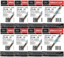 Set of 8 Motorcraft ZD-28 Glow Plugs MC3Z-12A342-D For 1983–1987 6.9L IDI Diesel picture