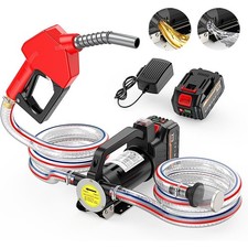 Electric Fuel Transfer Pump 13GPM 21V DC Cordless Water Diesel Kerosen Pump Kit picture