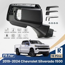 Side Mirror For 2019-2023 Chevy Silverado 1500 &Sierra W/Camera &BSD 16Pin Right picture