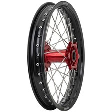 Tusk Impact Rear Wheel 18x2.15 Black Rim/Silver Spoke/Red Hub - Beta 300RR/390RR picture