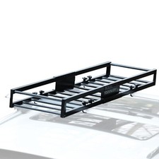 TOOENJOY 59x16x5 Inch Skinny Roof Rack Cargo Carrier Basket Top Luggage Holder picture