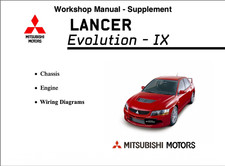 2006-07 Mitsubishi Lancer Evolution IX 9 Shop Service Repair Manual PRINTED picture