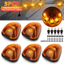 5X Amber LED Cab Roof Marker Lights Kit For 99-16 Ford F250 F350 F450 Super Duty picture