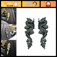 3D Dragon Metal Car Stickers - 2PCS Auto Motorcycle Logo Badge Emblems Decals picture