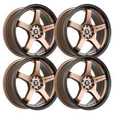 (Set-4) Spec-1 SPT-31 18x8.5 5x110 38mm Black Bronze Wheels Rims 18 Inch picture