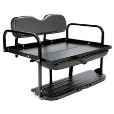 For EZGO Marathon Pre-1994 Golf Cart Flip Folding Rear Back Seat Kit Black picture