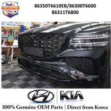 GENUINE Black Grille Emblem Set 3pc fits GENESIS GV80 2024-25 OEM 86350T6610EB picture