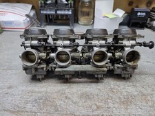 1986 86 87 Suzuki GSXR750 OEM Mikuni Carburetors Carbs Full Set Used. picture