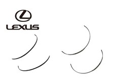 Lexus FenderWheel OpeningMoulding Front Rear 75871/75872-50070 75873/75874-50051 picture