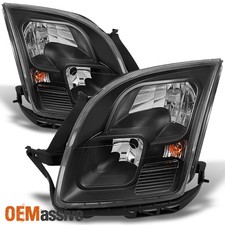 Fit 06-09 Ford Fusion Black Headlights Lamps Replacement Left+Right 2006-2009 picture