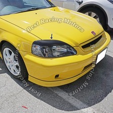 For 1999-2000 Honda Civic JDM Style Upper Headlights Eyebrows Eyelids Covers picture