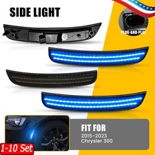 1-10x Front Rear LED Bumper Side Marker Lights For Chrysler 300 15 16 17 18-23 picture