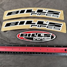 (3) Bill’s Pipes Stickers MX SMX  picture