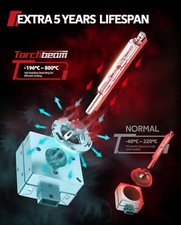 Torchbeam D1S D1R HID Headlight Bulbs, 400% Brightness, 6000K Diamond White picture