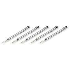 STEELMAN 5-50 PSI Polished Steel Pencil Air Pressure Gauge, 5-Pack picture