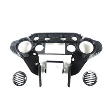 Carbon Effect Double DIN Inner Batwing Fairing Cover for Harley Touring 1998-13 picture