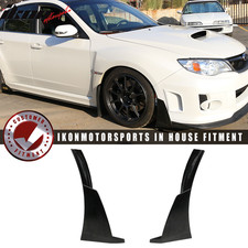 Universal IKON Style 2PCS Front Bumper Lip Splitter Corner Winglets Canard PU picture
