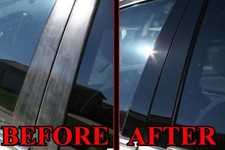 Black Pillar Posts for Mercedes M/ML-Class 06-11 W164 6pc Set Door Trim Cover picture