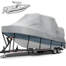 1200D Waterproof T-Top Boat Cover, Hard Top, 22-24ft, Beam Width up to 106” picture