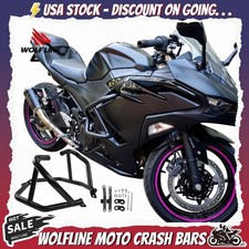 WOLFLINE Crash Bar For Kawasaki Ninja 500 2024-2026 Engine Guard Frame Protector picture