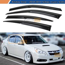 For 2010-2014 Subaru Legacy Sedan JDM Mugen Style Window Visors Rain Guards picture