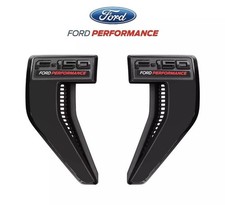 21 thru 26 Ford F-150 Ford Performance Black Gloss Fender Badges M-1447-FPVENT picture