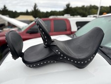 Harley Corbin 00-06 Softail studded seat saddle backrest pad Rider Passenger FS picture