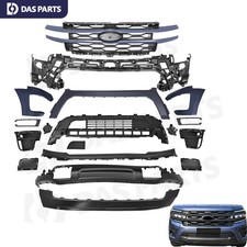 For 2022-2024 Ford Expedition XLT Complete Front Bumper Cover Kit w/ Fog Lights picture