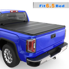 6.5FT 4-Fold Hard Tonneau Cover Fiberglass For 2000-2006 Toyota Tundra Truck Bed picture