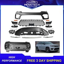 New Front Bumper Cover Kit with Fog Lamp For 2022 2023 2024 Jeep Grand Cherokee picture