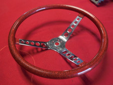 Vintage Grant 15 inch red metal flake steering wheel Van Hot Rod Gasser Boat picture