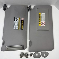 2003-2006 Honda Element Driver & Passenger Side Sun Visor Pair Set Gray Cloth picture