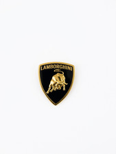 Lamborghini Emblem Aluminum Badge  Car Sticker Gold 6×5.5cm New | Universal picture
