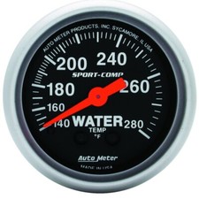 Autometer 2-1/16in 140-280 Degree F Mechanical Water Temp Sport-Comp Gauge picture