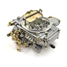 610 CFM Natural Finish 4-Bbl Vacuum Secondary Carburetor Built in USA picture