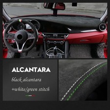 DIY Alcantara Car Dashboard Cover Wrap for Alfa Romeo Giulia 16-19 two stitch picture