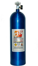 15LB Nitrous Bottle W/high flow valve, gauge and 8an blow off fitting w/cap NOS  picture