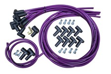 Ton's 90 8mm Silicone Purple Spark Plug Wires Universal Chevy GM HEI distributor picture