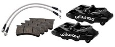 NEW WILWOOD BLACK SLC56 FRONT BRAKE CALIPER & PAD KIT,05-13 CORVETTE,C6,BASE picture