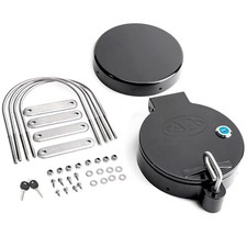 Universal 6'' PVC Pipe Conduit Carrier Kit, No drilling Required - Black picture